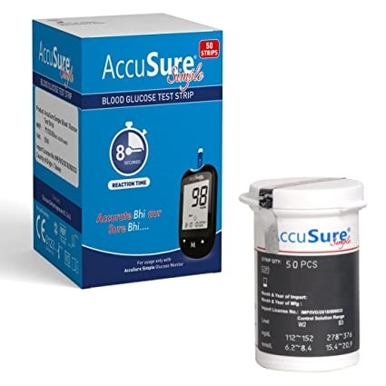 AccuSure Simple Glucose Test Strip