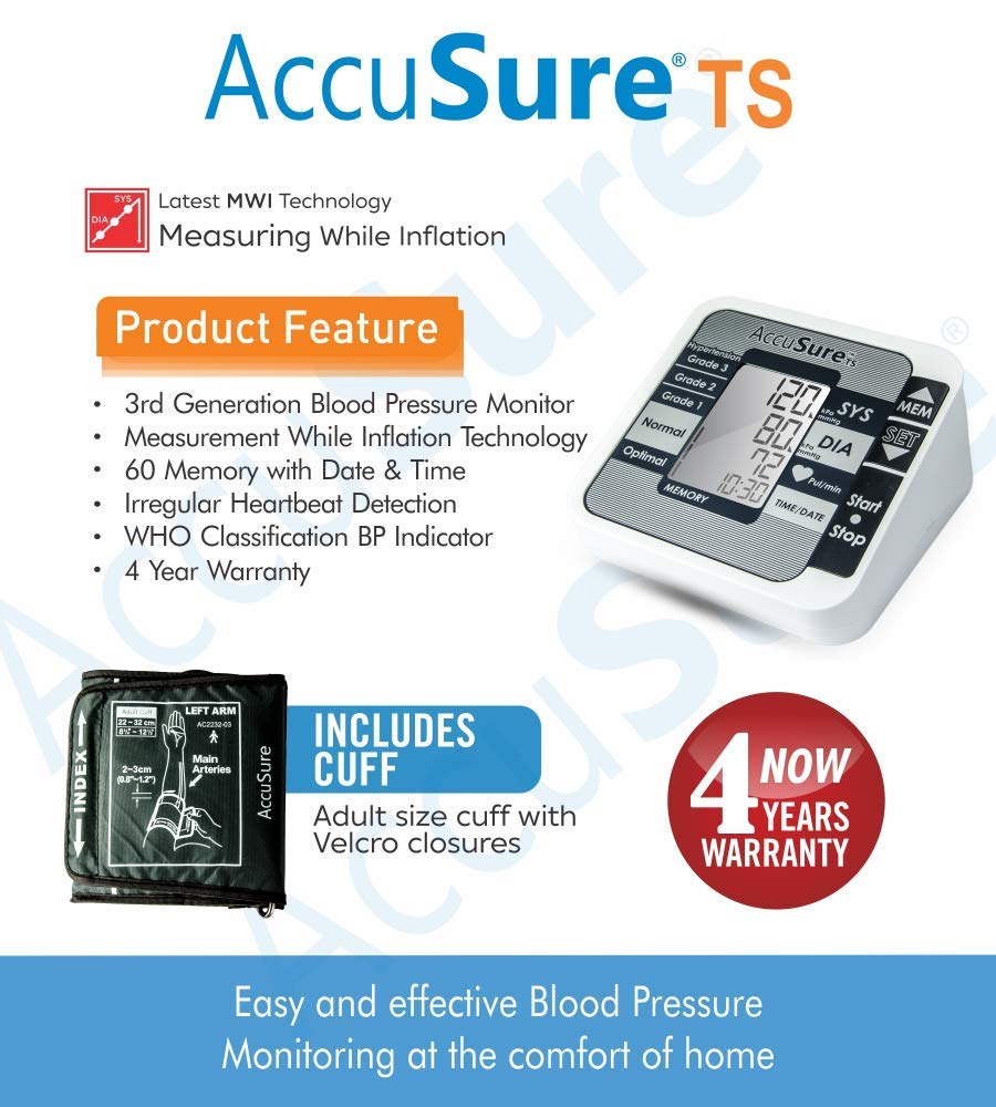 AccuSure TS Automatic Digital Pressure Monitor - Image 4