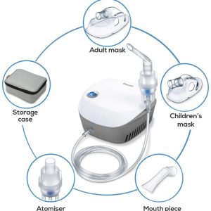 Beurer Nebulizer, German Technology IH18, White Code IH-18. – Value Pack