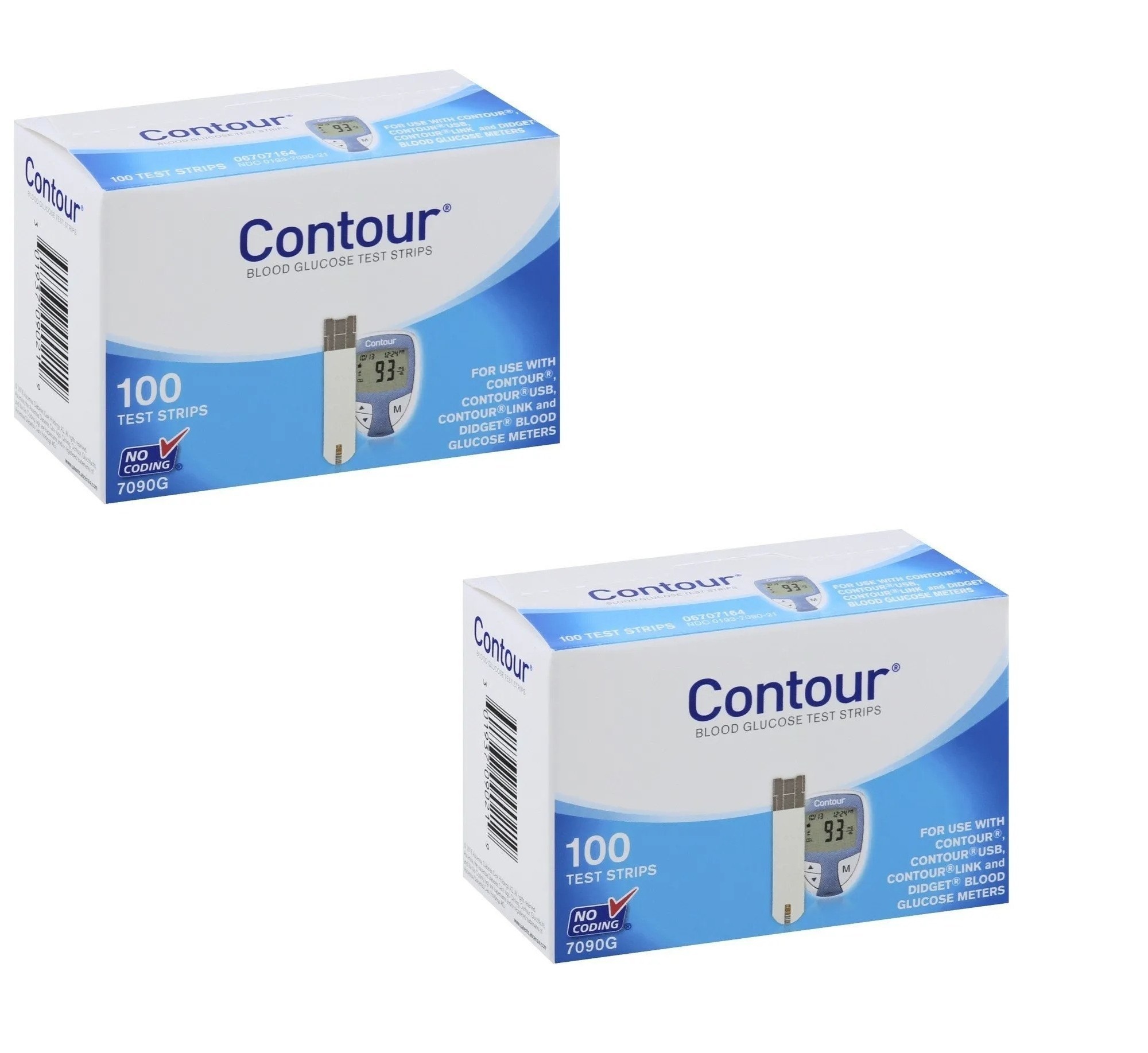 Contour Blue Glucose Test Strips 200