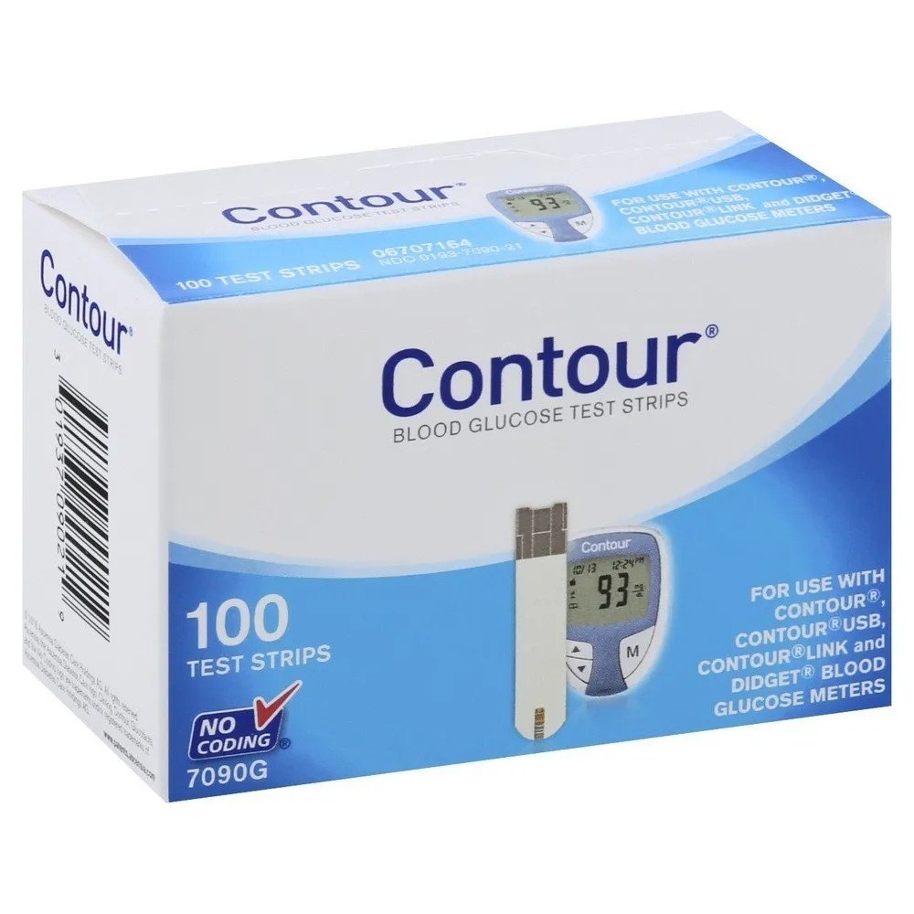 Contour Blue Glucose Test Strips 100