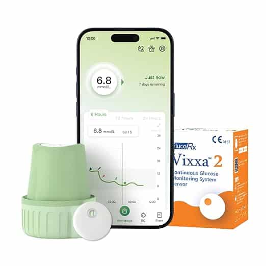 GlucoRx Vixxa 2 CGM Smart Sensor Device