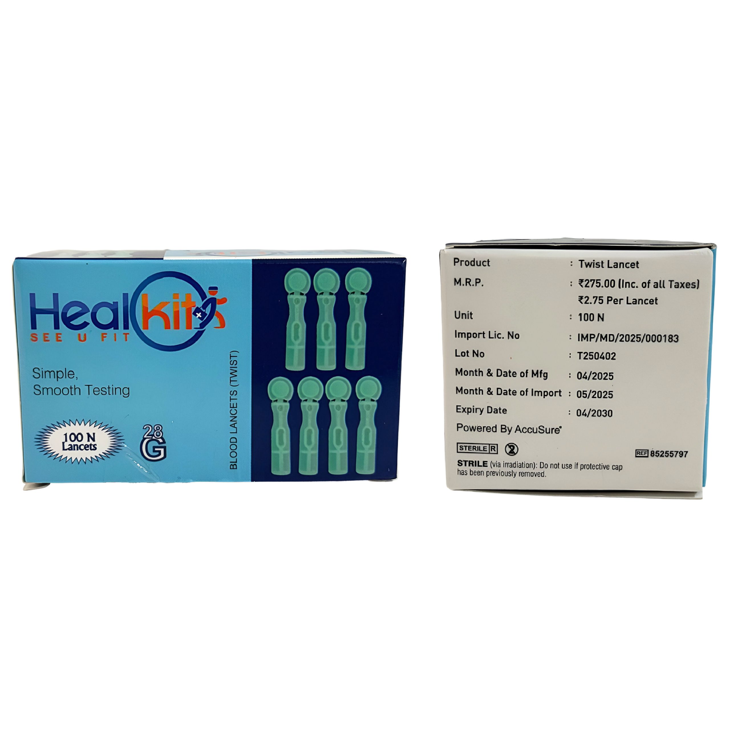 HealKit Premium Lancets with Silicon Coating (Pack of 100) - Image 4