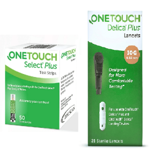 One Touch Select Plus Strips and Delica Plus Lancets