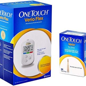 One Touch Verio Flex Glucometer & Strips Combo