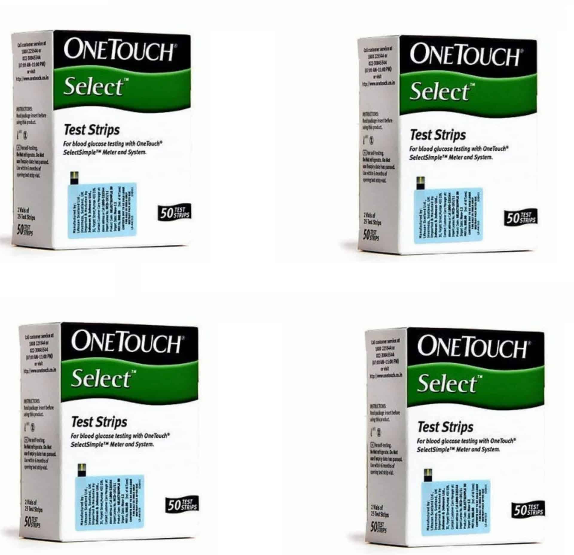 One Touch Select Simple Strips – Pack of 200