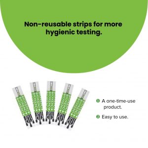 OneTouch Select Plus Glucometer with 10 Test Strips and 5 Lancets Free. – Home Use