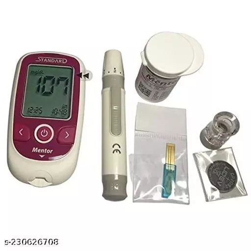 STANDARD Mentor Fully Automatic Sugar Testing Glucometer machine with (2x25)Strips - Image 2