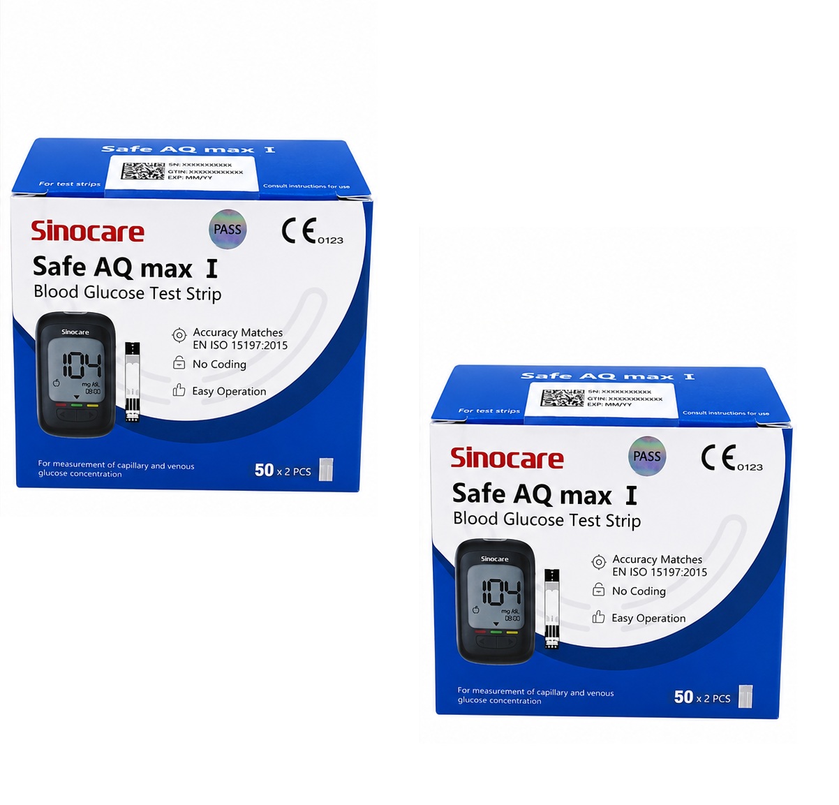 Buy Sinocare Safe AQ Max I 200 Test Strips Pack