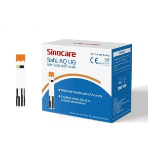 Sinocare Safe AQ UG Uric Acid 200 Test Strips