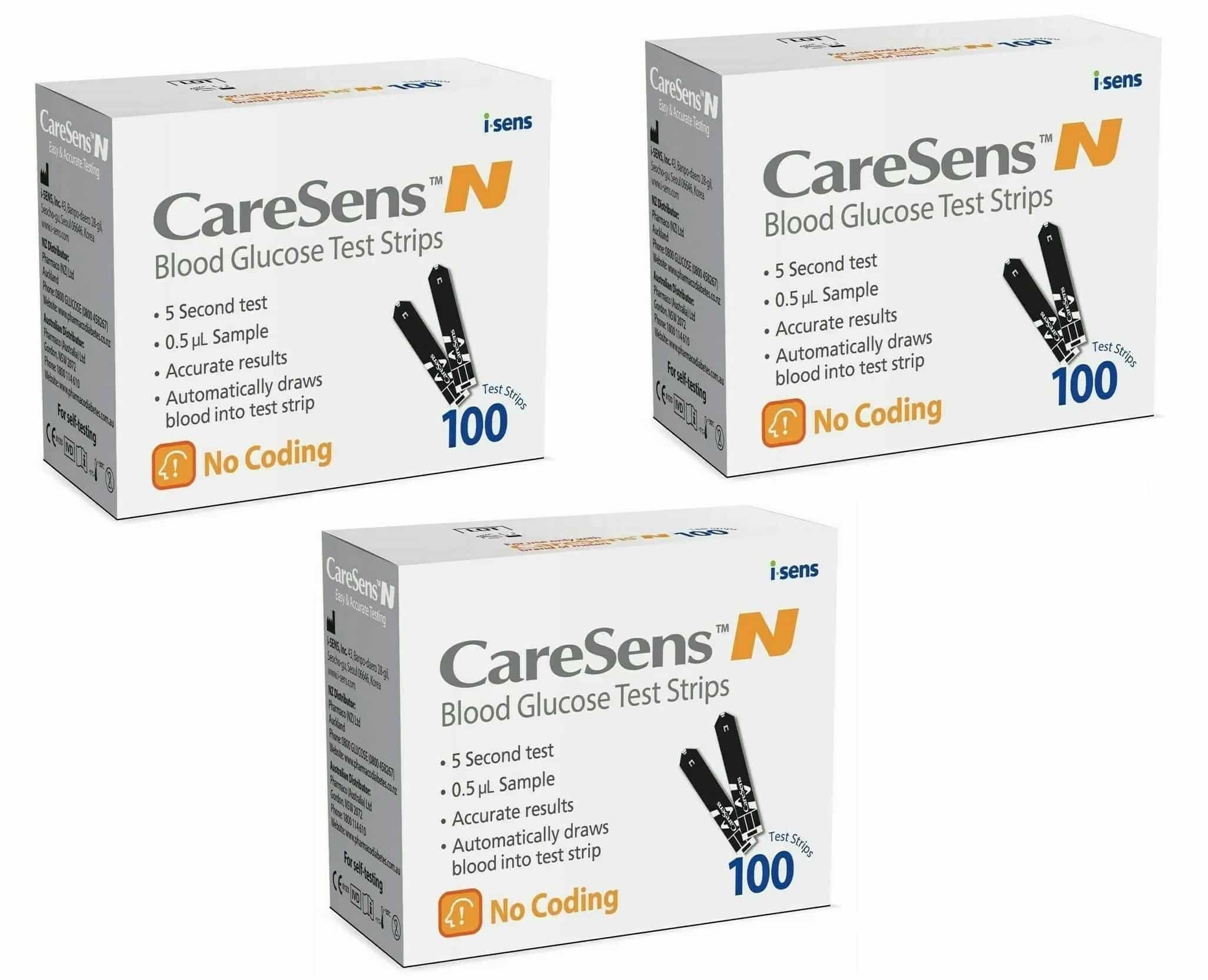 Caresens N glucose 300 test strips