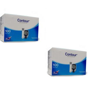 Contour Blue 100 Strips Glucose Test Strips (Pack of 2)