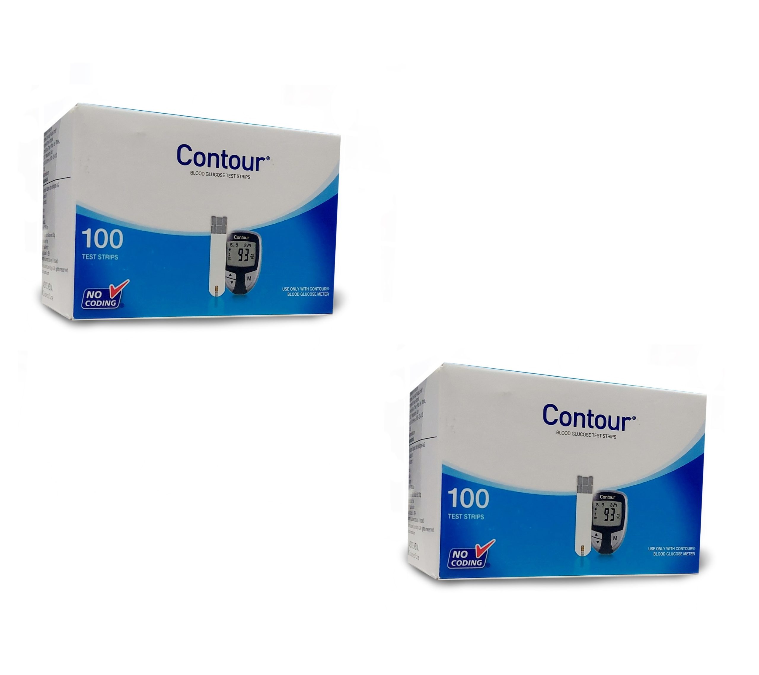 Contour Blue 100 Strips Glucose Test Strips (Pack of 2)