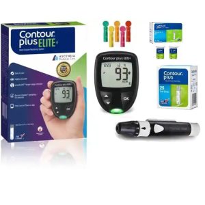 Contour Plus Elite Meter Kit with 75 Test Strips | (25+50) Strips