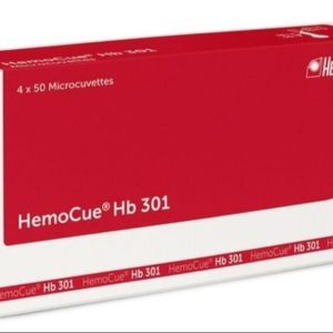 HemoCue Hb 301 Microcuvettes (4×50) for Hemoglobin Testing