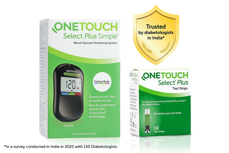 One Touch Select Plus Simple Meter with 10 Free Strips