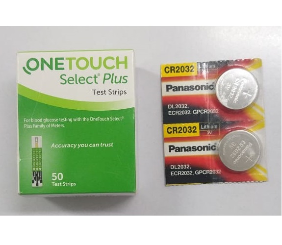 One touch select plus Strips and Batteries